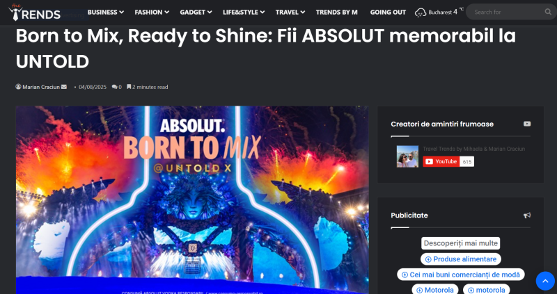 Born to Mix, Ready to Shine: The ABSOLUT Festival Experience 