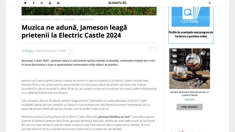 United by Music, Connected by Jameson