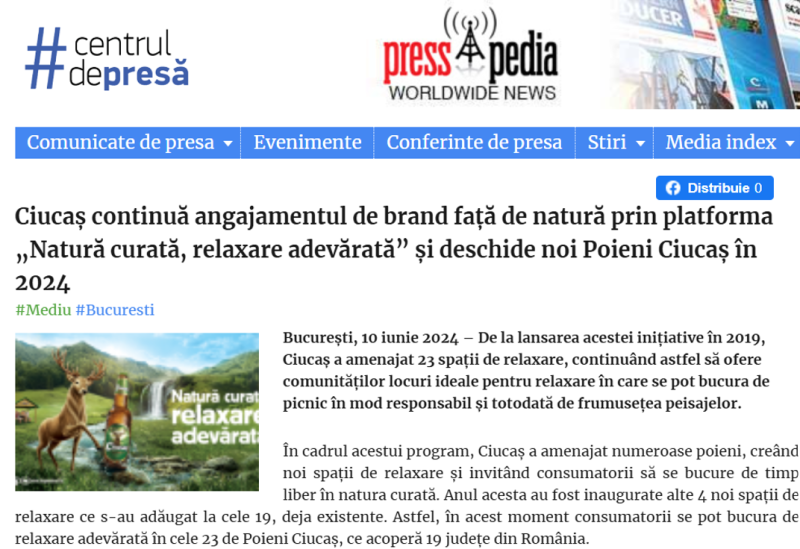 "Clean Nature, True Relaxation" 2024